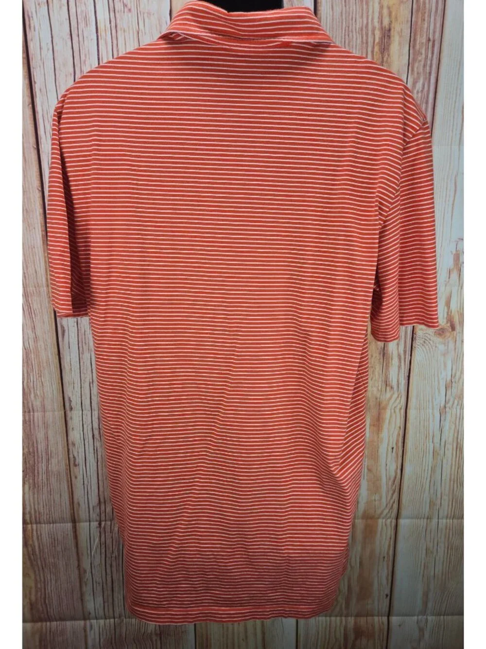 Polo Ralph Lauren Mens Orange Striped Polo Shirt XL